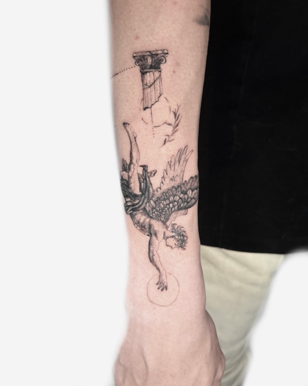 Tattoo by @maaru.tattoo — black_and_grey