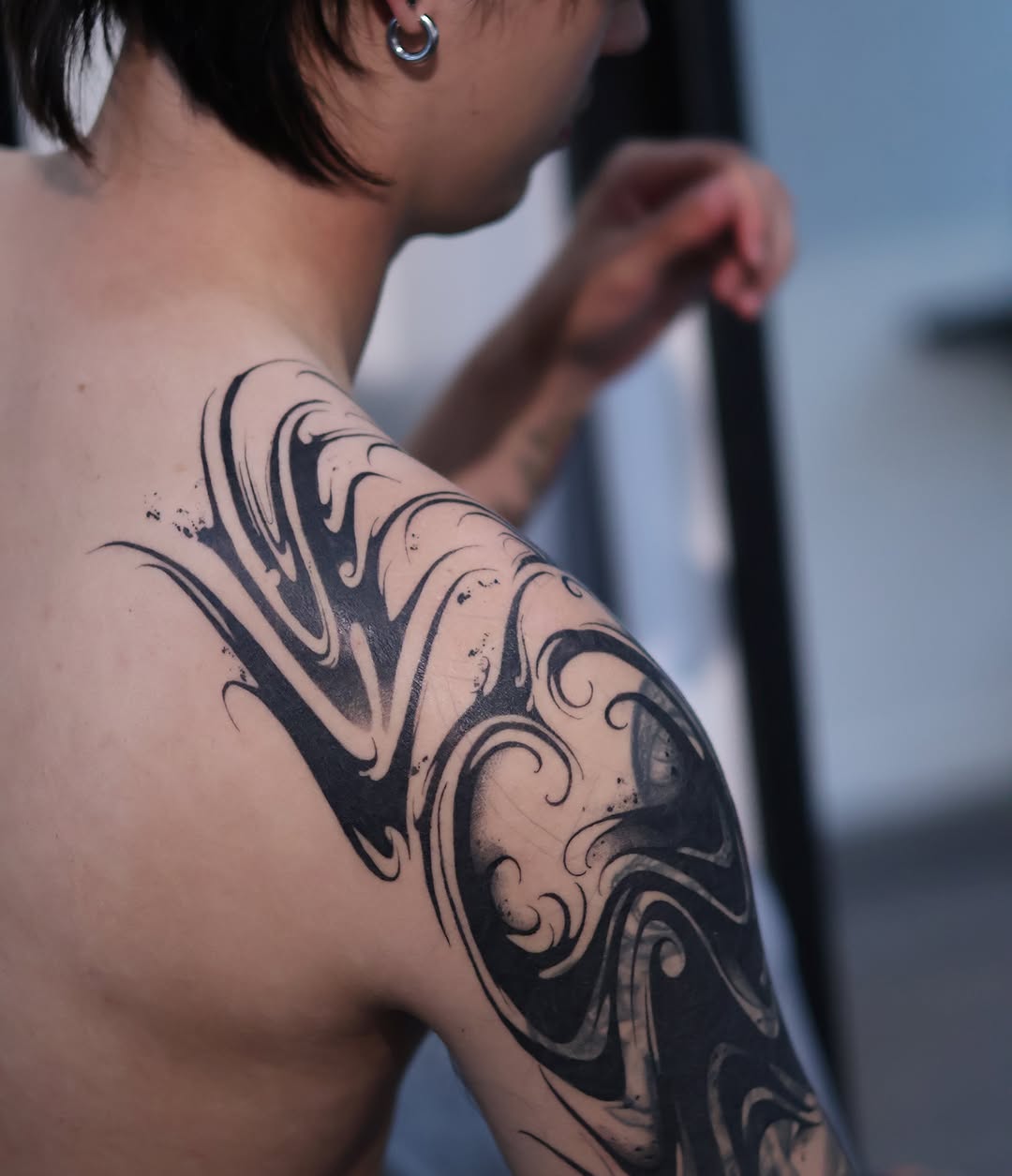 Tattoo by @moosongblack — tribal
