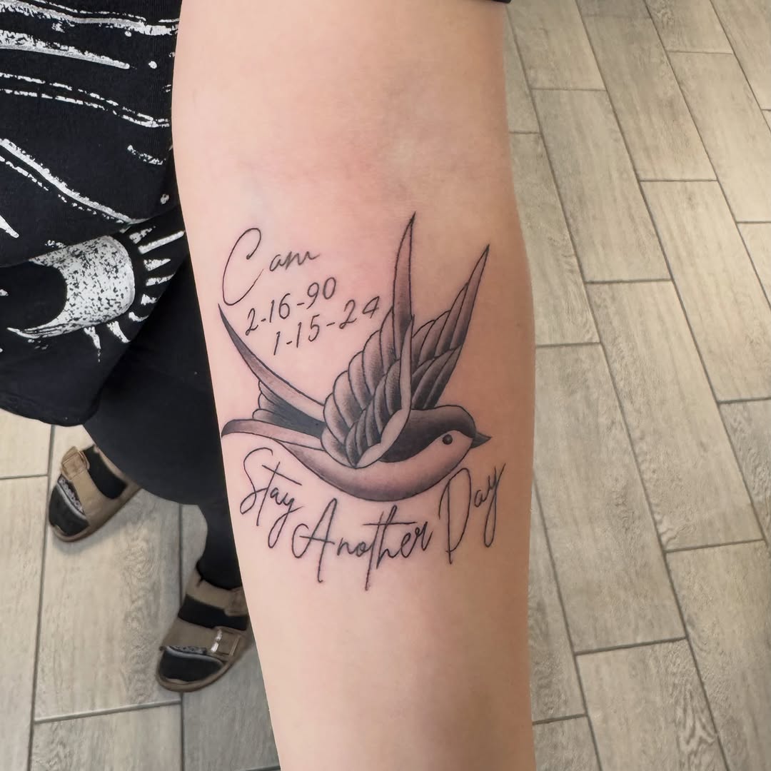 Tattoo by @red_palm_tattoo — fine_line, lettering_script