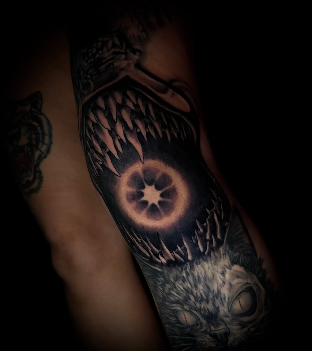 Tattoo by @savvy__ink — dark_realism, black_and_grey