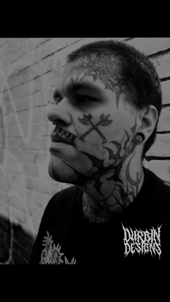 Tattoo by @durbin_designs โ blackwork, lettering_script
