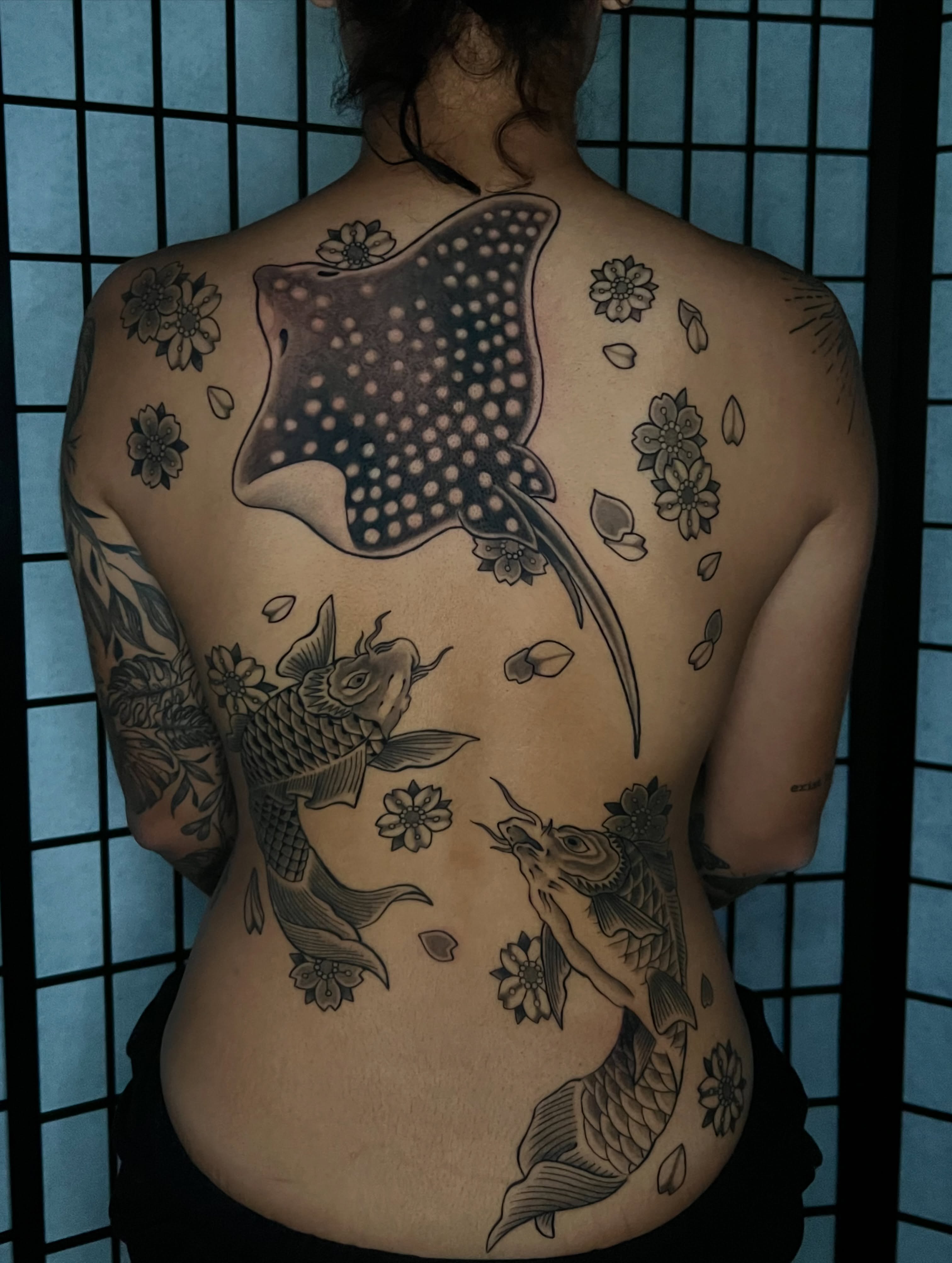 Tattoo by @vic_the_vicious — dotwork, black_and_grey