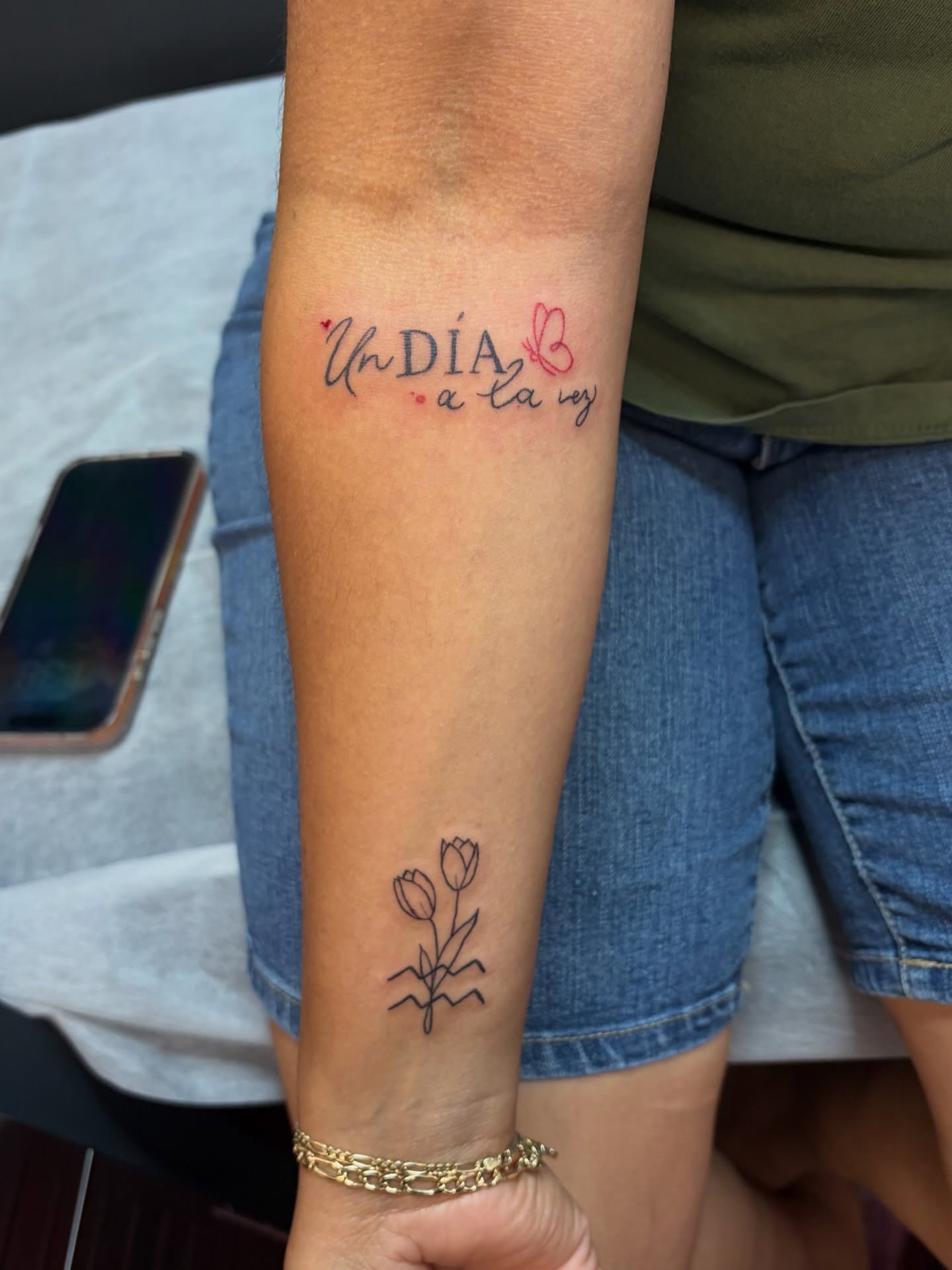 Tattoo by @inclusiveink_fran — fine_line, lettering_script