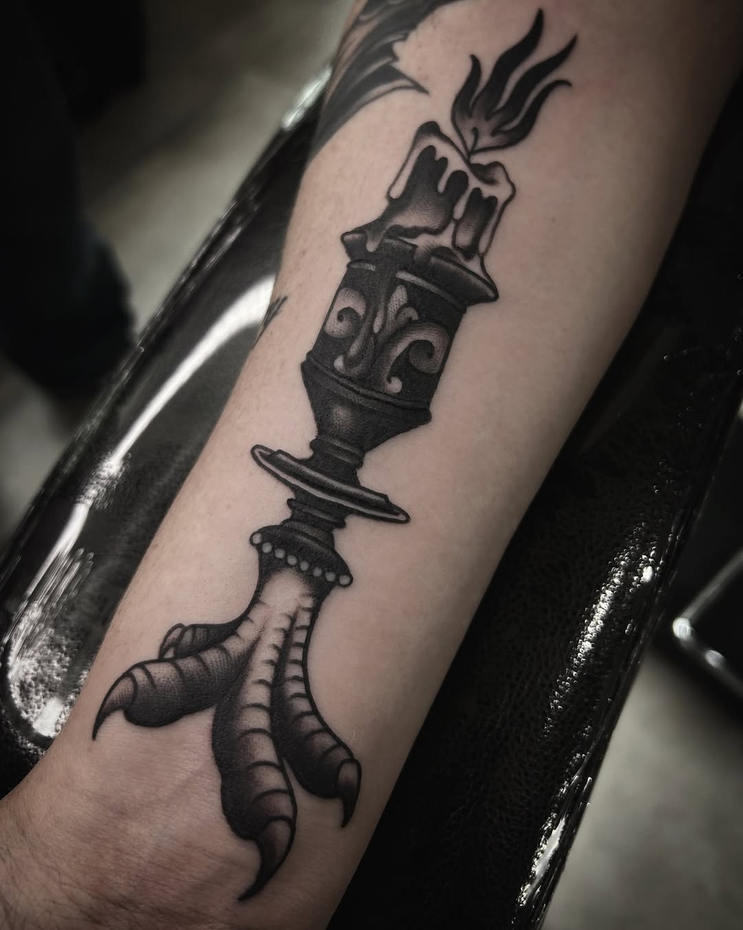 Tattoo by @samanthaxtattoo — american_traditional, black_and_grey
