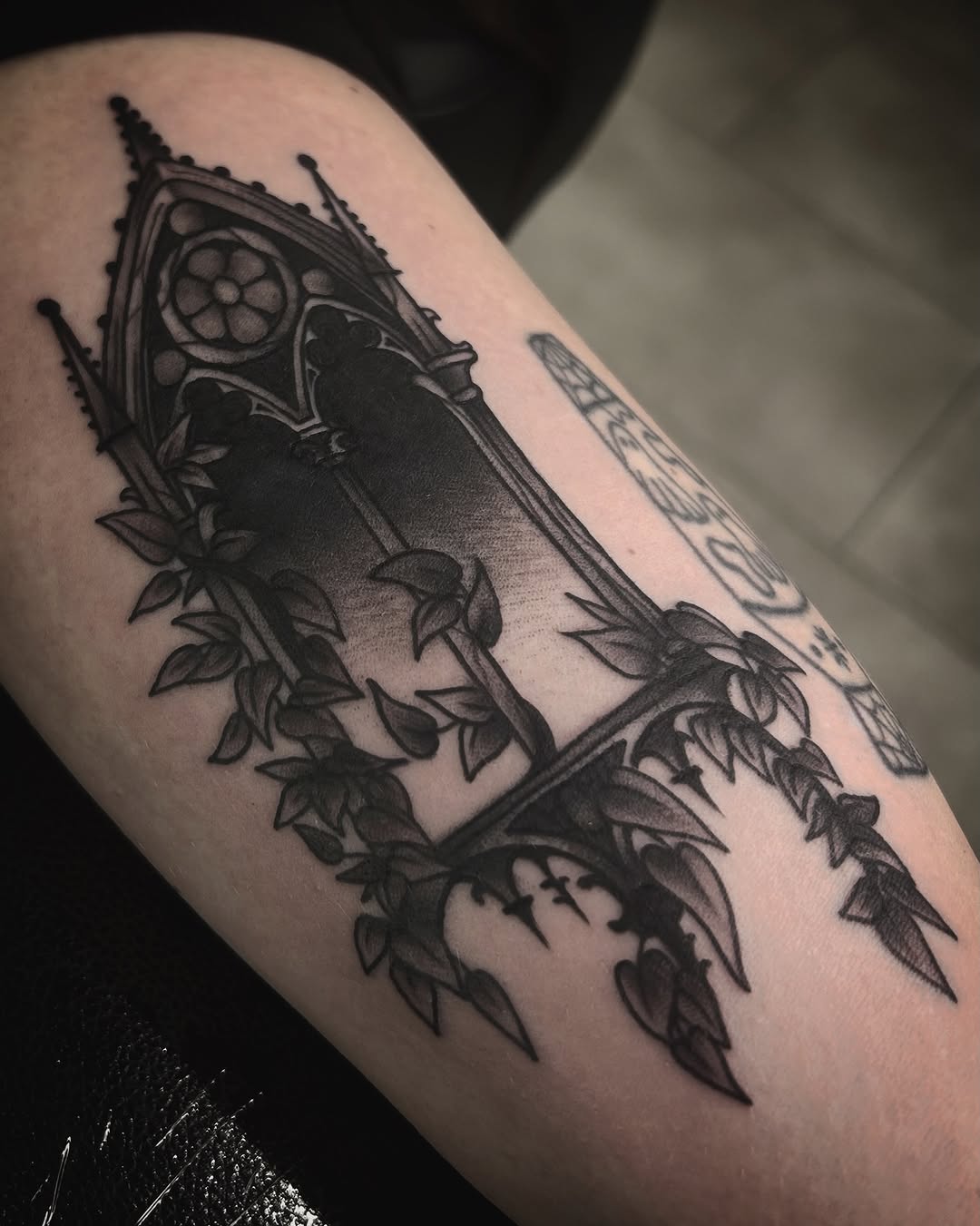 Tattoo by @samanthaxtattoo — black_and_grey, dark_realism