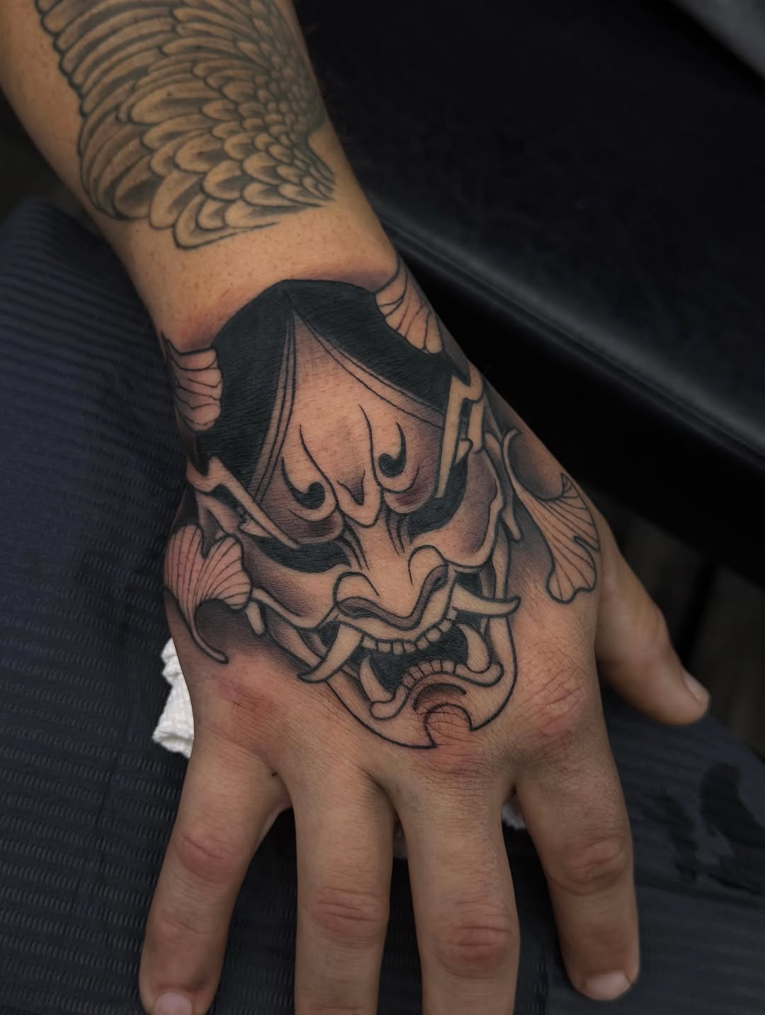 Tattoo by @suda.tattoos — japanese_irezumi, black_and_grey