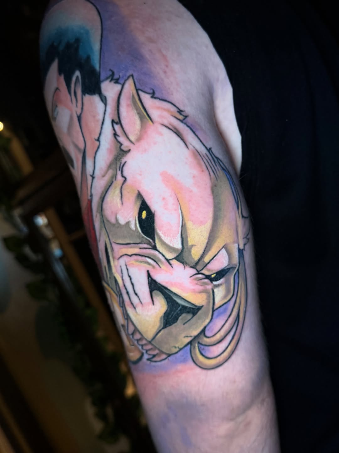 Tattoo by @haleboy.tattoos — anime, new_school
