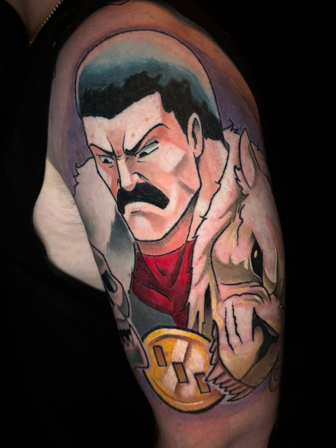 Tattoo by @haleboy.tattoos — new_school, anime