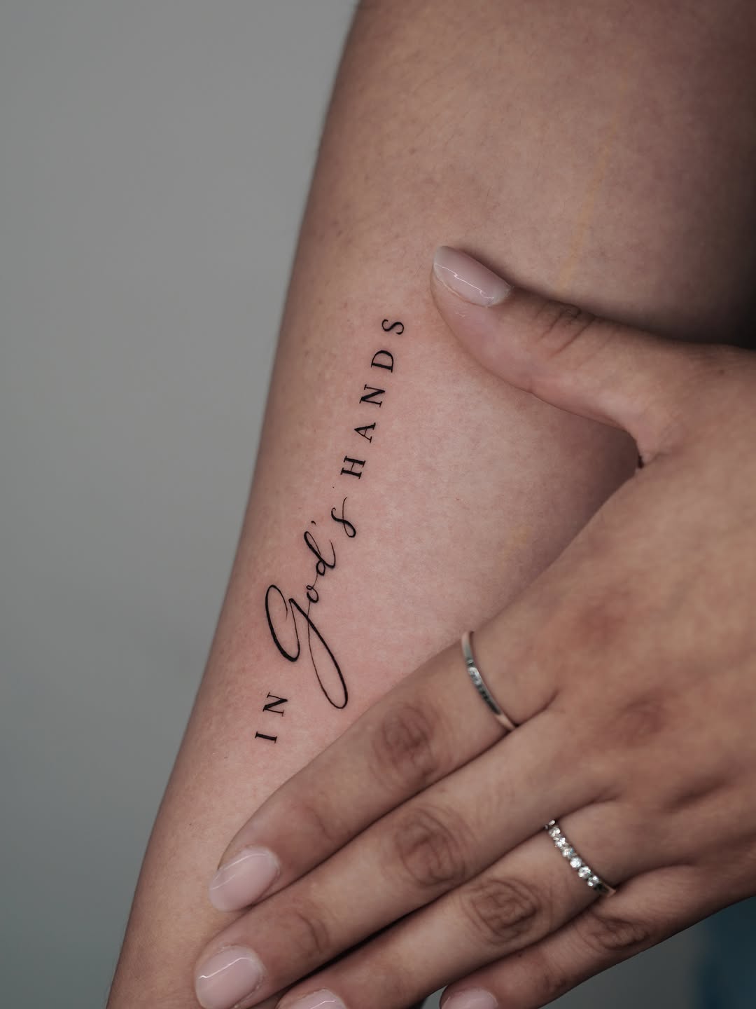 Tattoo by @sophiink — lettering_script, fine_line