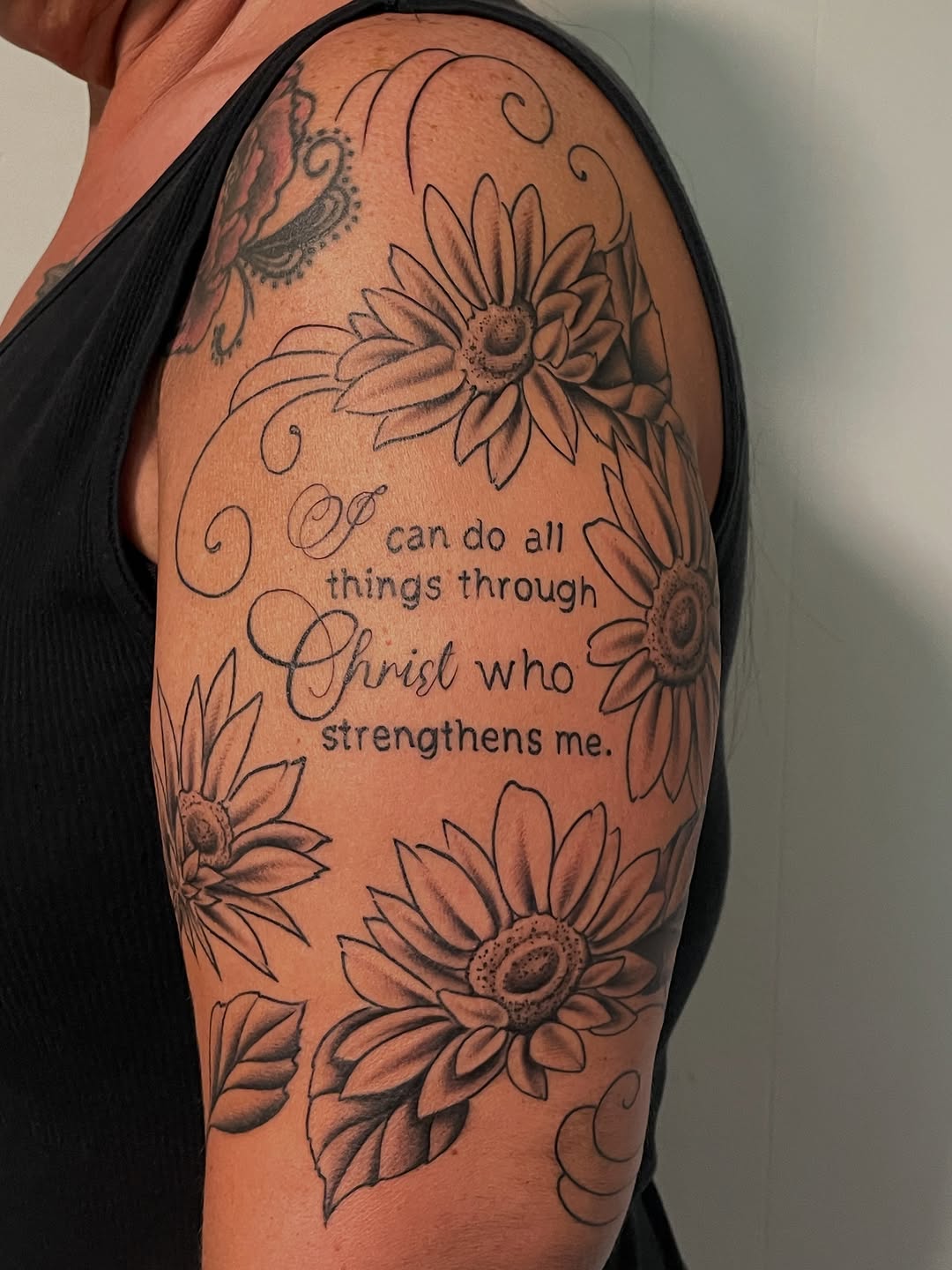 Tattoo by @mimiblu_stattoos — lettering_script, black_and_grey