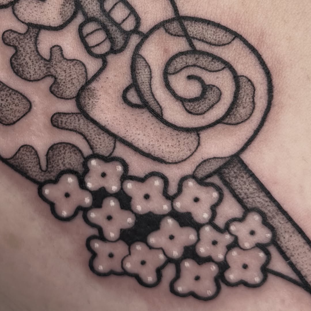 Tattoo by @beltanebeetattoo — dotwork, black_and_grey