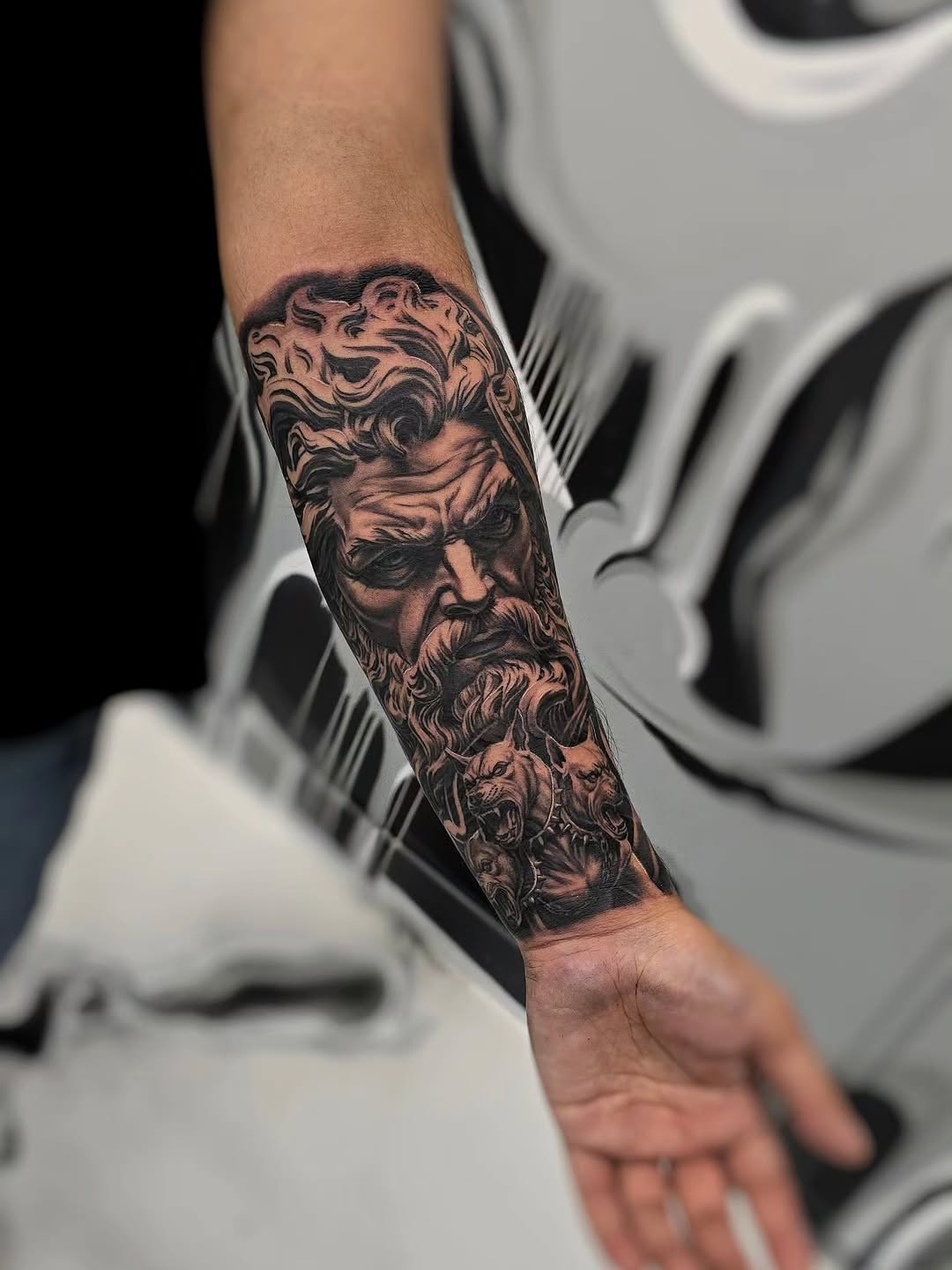 Tattoo by @mager_tattoos — realism, black_and_grey
