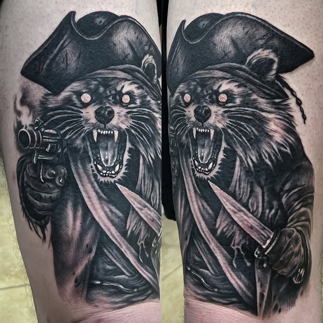 Tattoo by @franklinmint — realism, black_and_grey