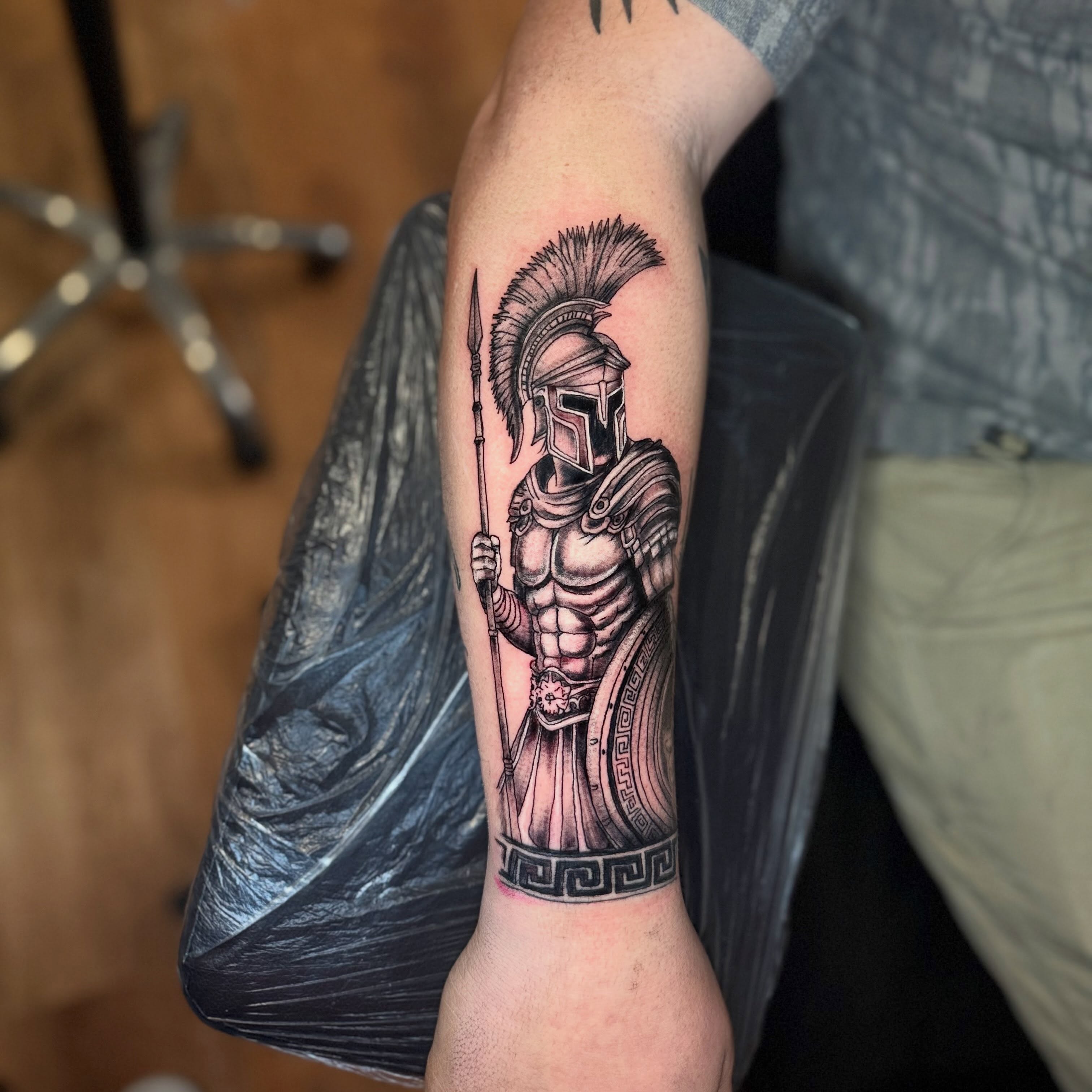 Tattoo by @glockontop — black_and_grey