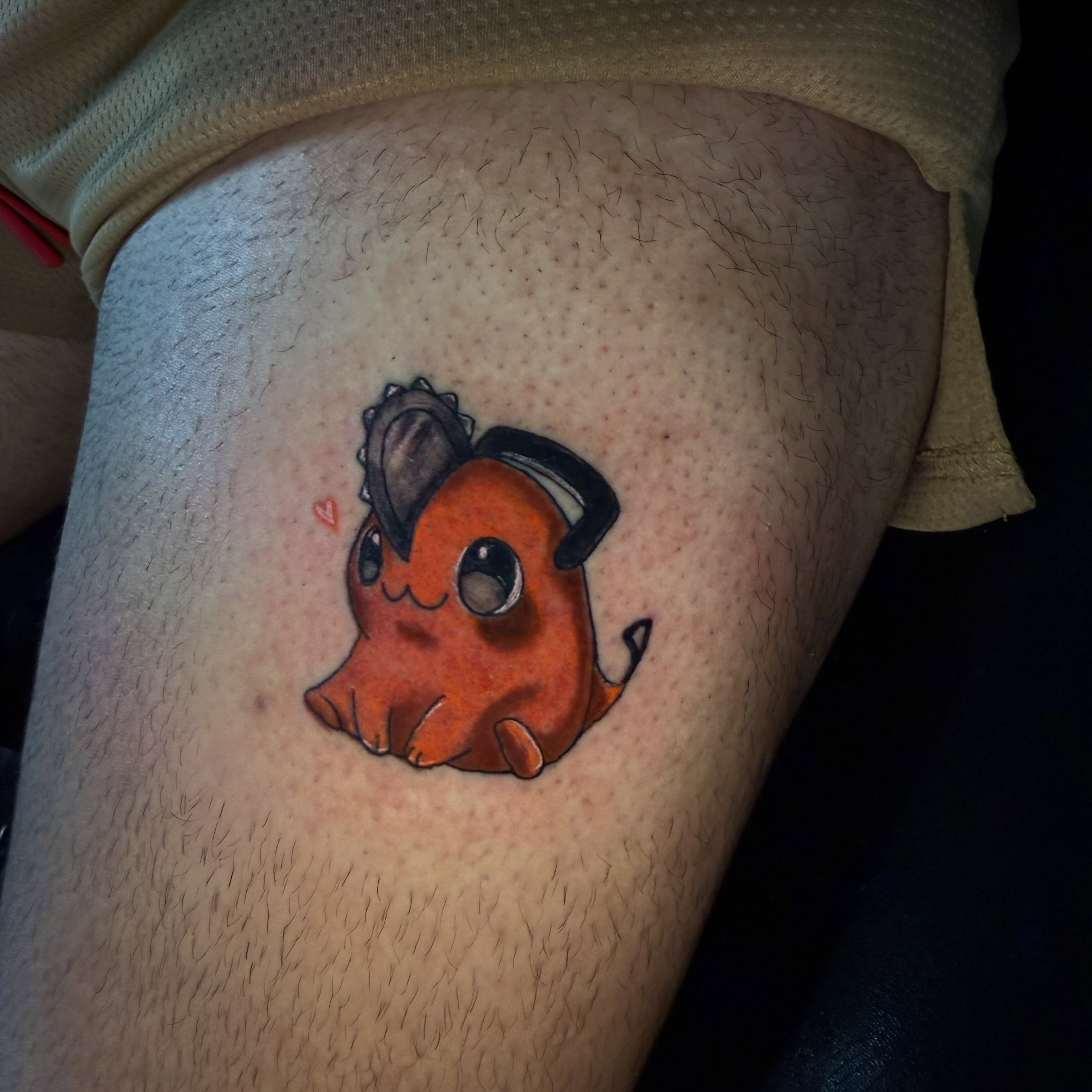 Tattoo by @glockontop — dotwork, anime
