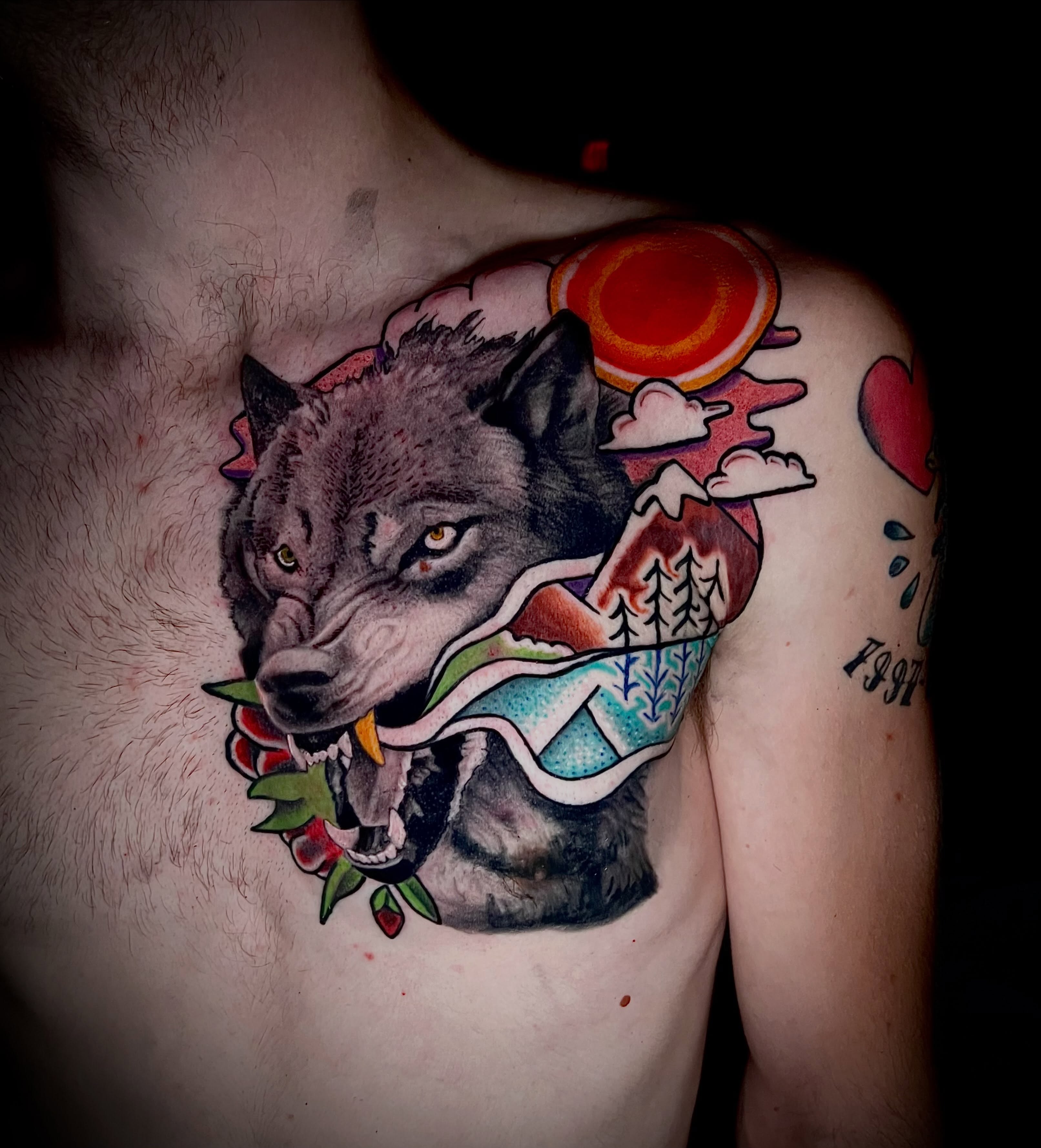 Tattoo by @jamesrichtattoos — realism, dotwork