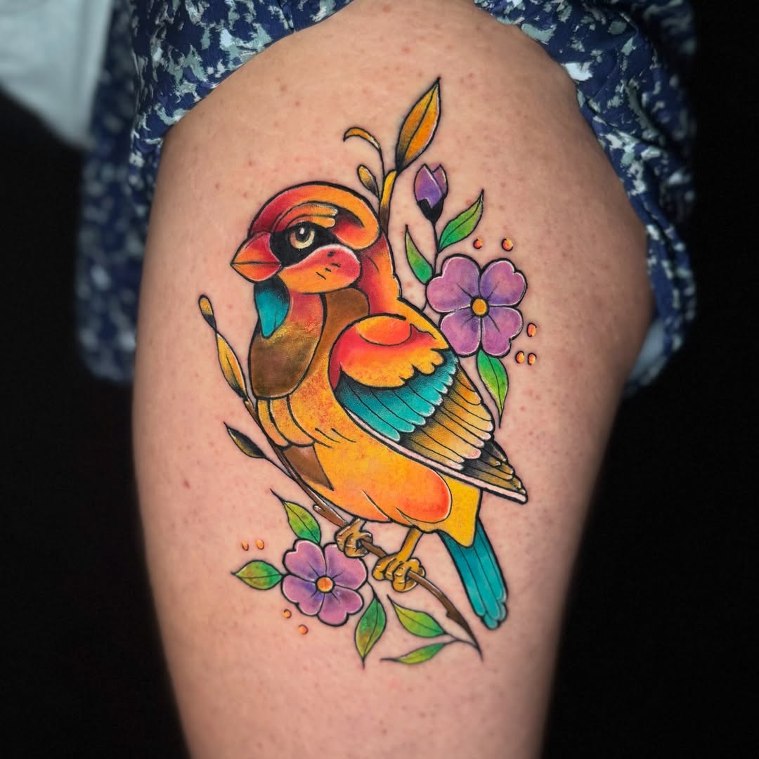 Tattoo by @glockontop — new_school, watercolor