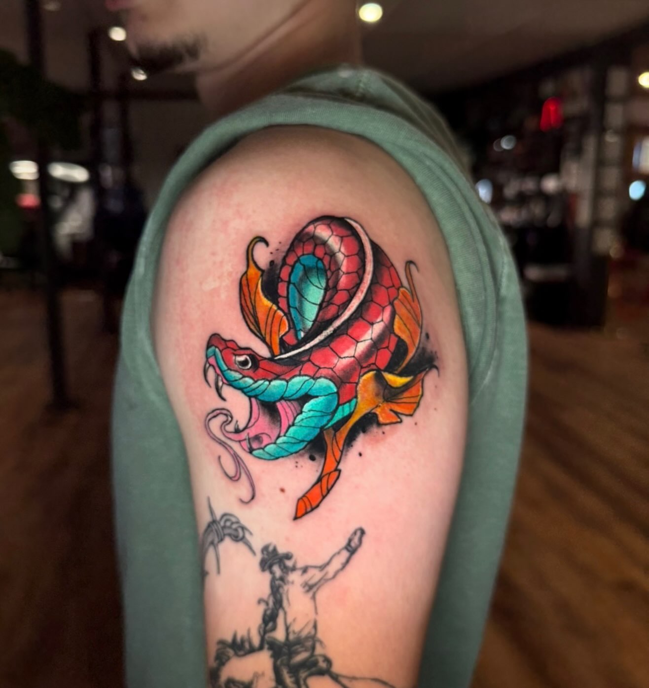 Tattoo by @glockontop — new_school