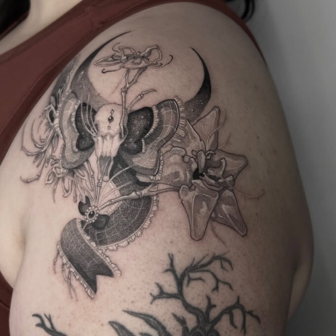 Tattoo by @amorfirme — black_and_grey, realism