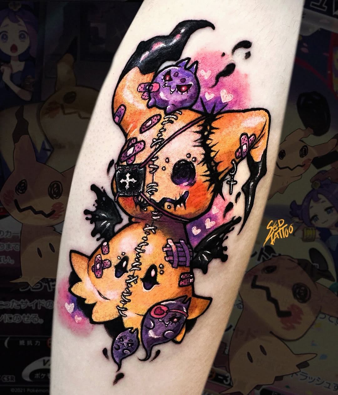 Tattoo by @sedtattoo — new_school, anime