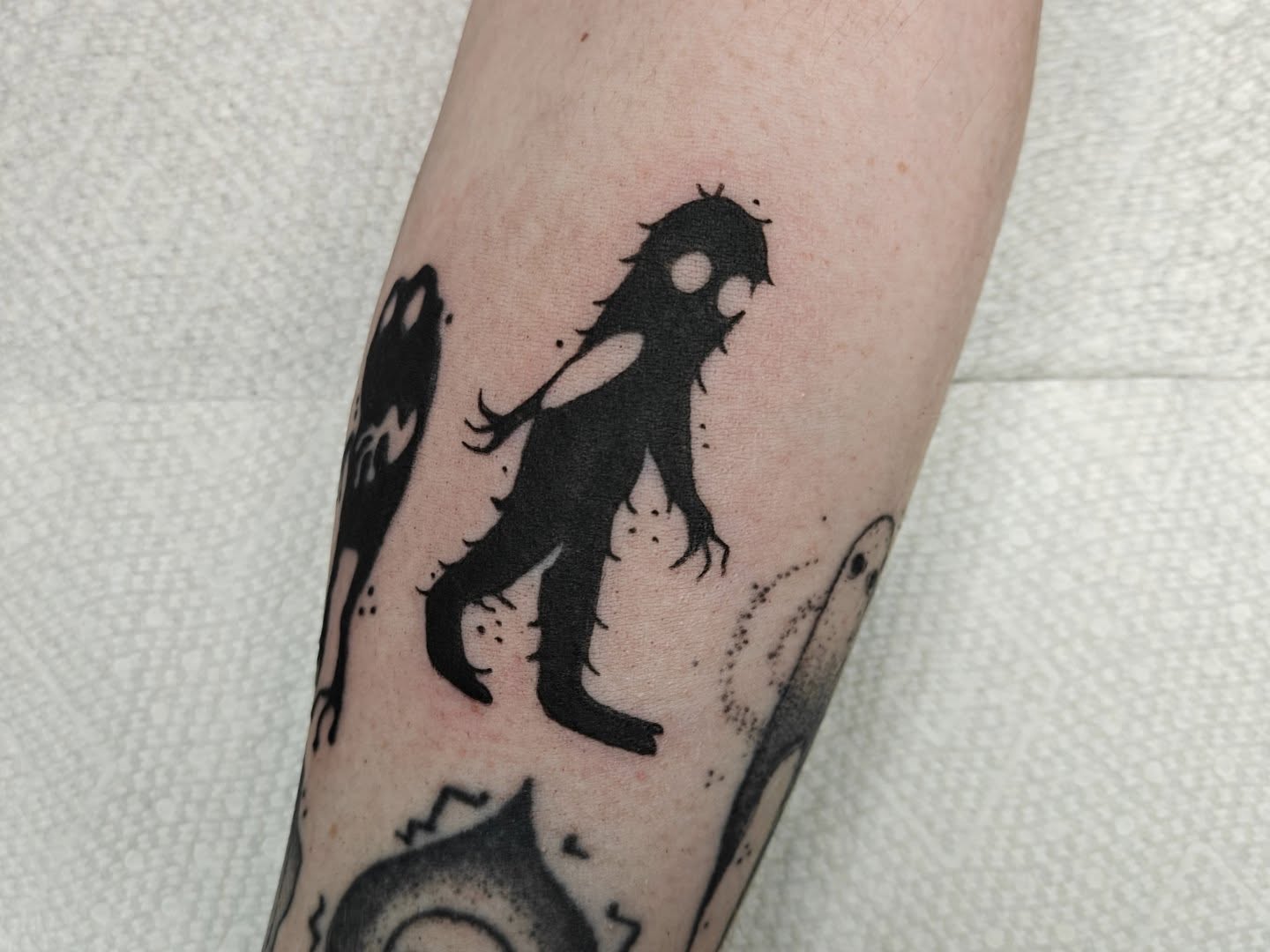 Tattoo by @eightleggedmeg — black_and_grey