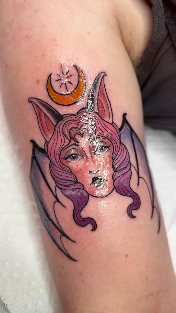 Tattoo by @saltyflamingotattoo — neo_traditional
