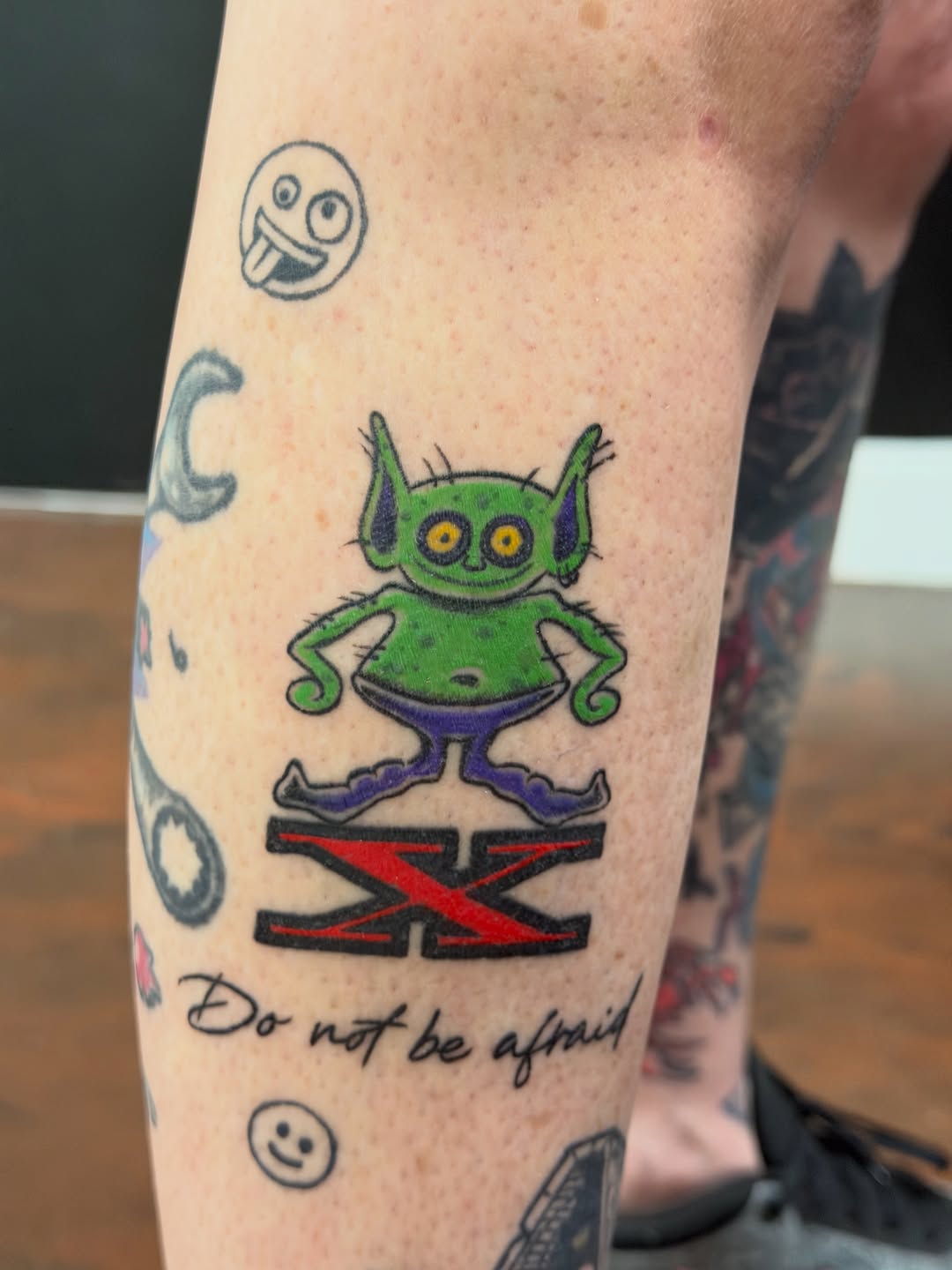 Tattoo by @driftingsquid — new_school, lettering_script