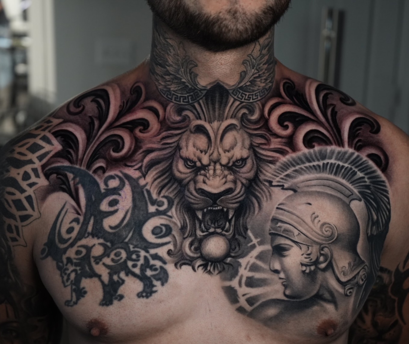 Tattoo by @tattsbyethan_ — realism, black_and_grey