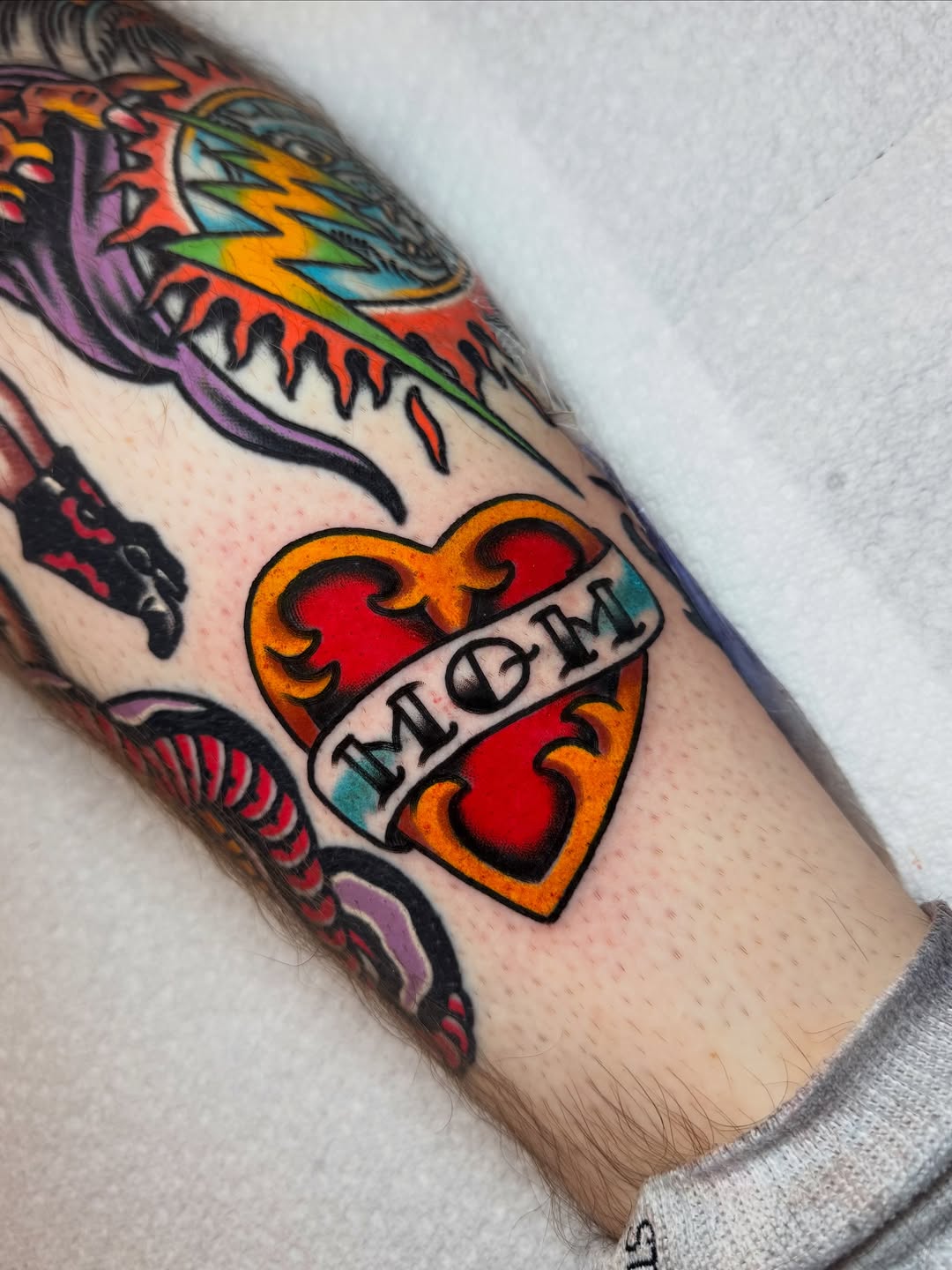 Tattoo by @floodrat — american_traditional, lettering_script