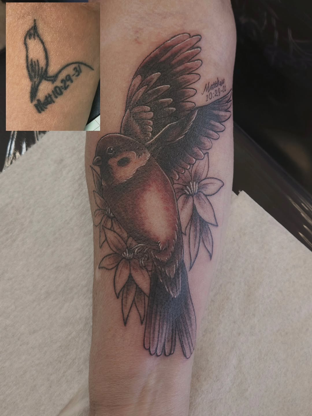 Tattoo by @shelbystattoos β realism, black_and_grey