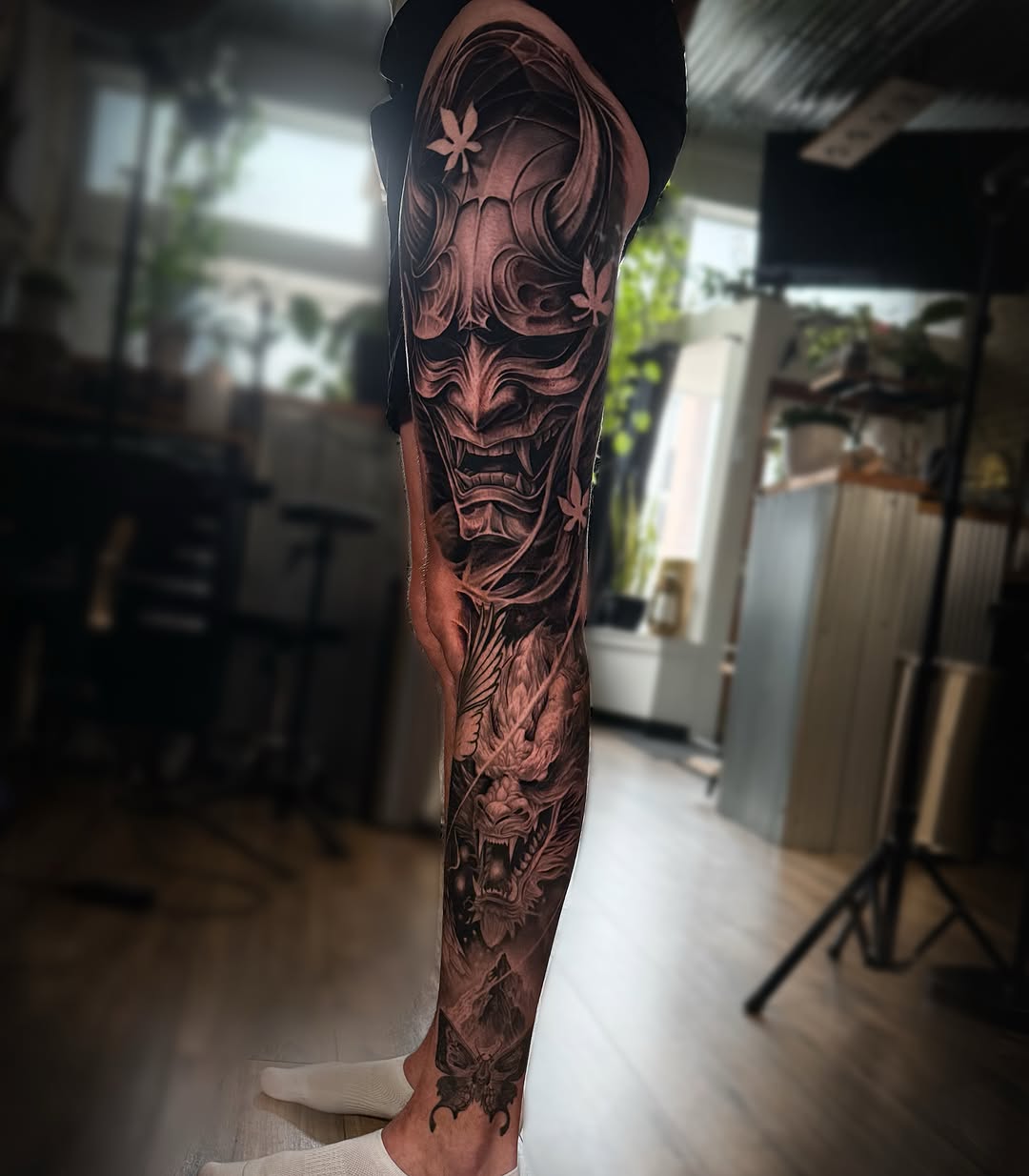 Tattoo by @aaronthomastattoos — realism, japanese_irezumi