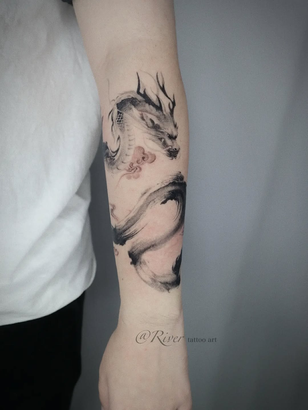 Tattoo by @rivertattooart — japanese_irezumi, watercolor