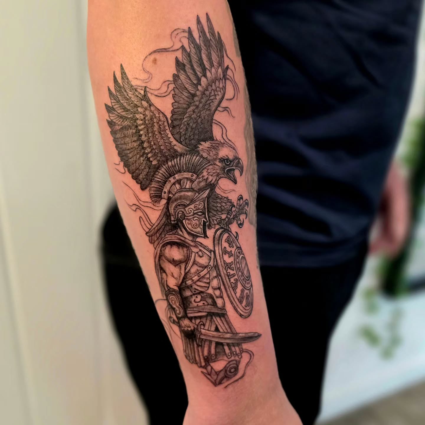 Tattoo by @ivy_inks — black_and_grey, realism