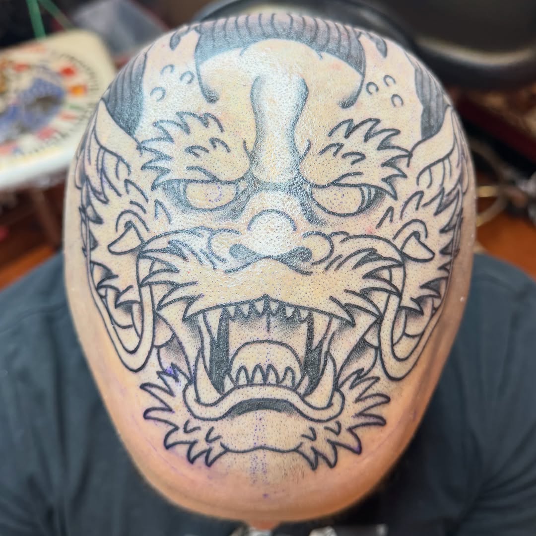 Tattoo by @midwestrick_ht — japanese_irezumi, black_and_grey