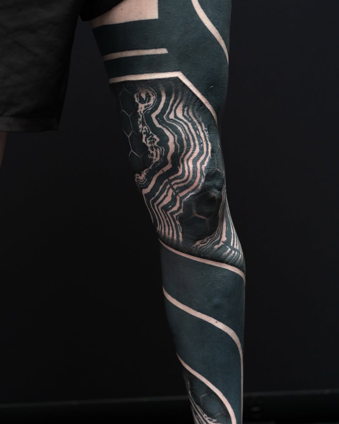 Tattoo by @katiemizuno — blackwork, geometric