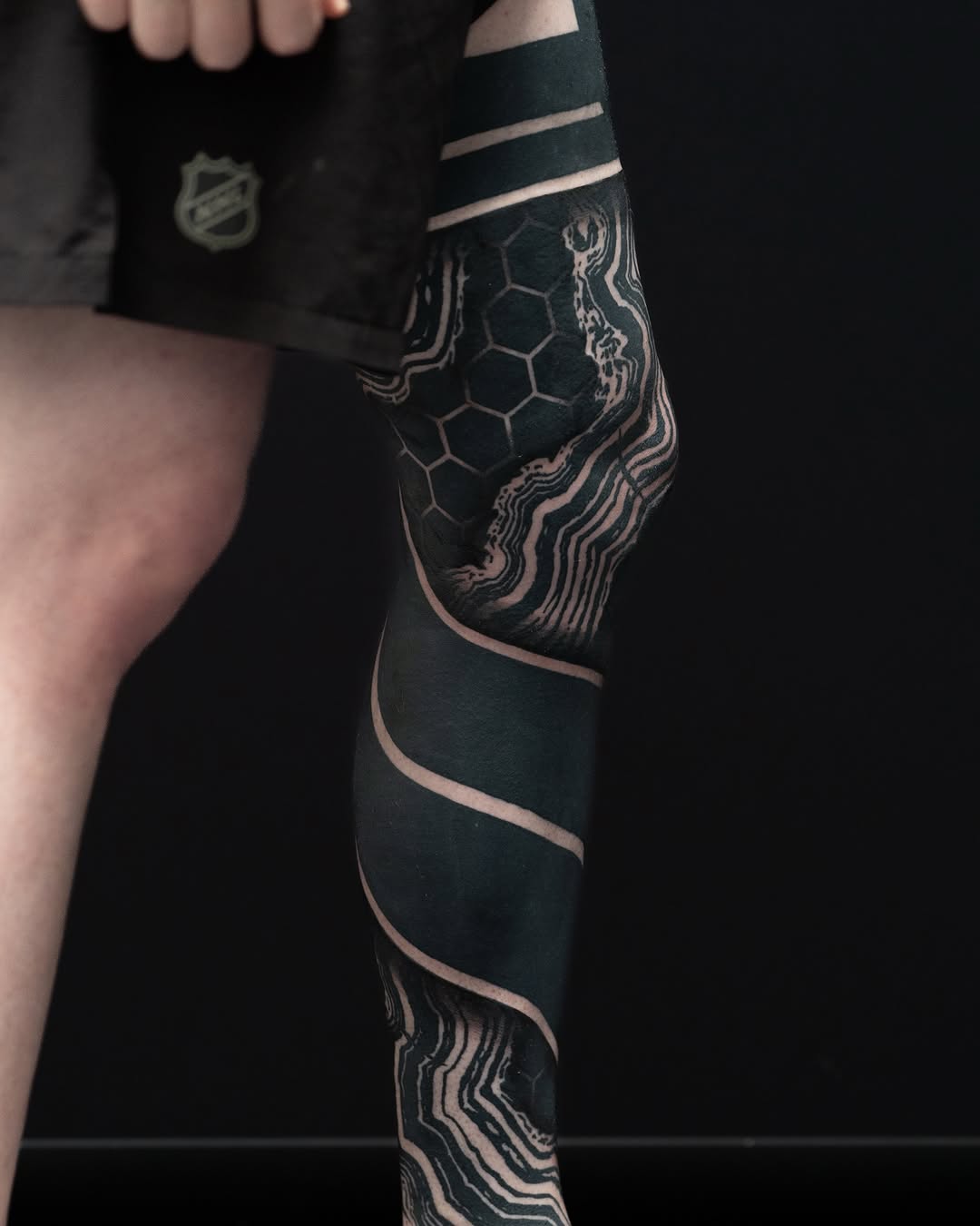Tattoo by @katiemizuno — blackwork, geometric