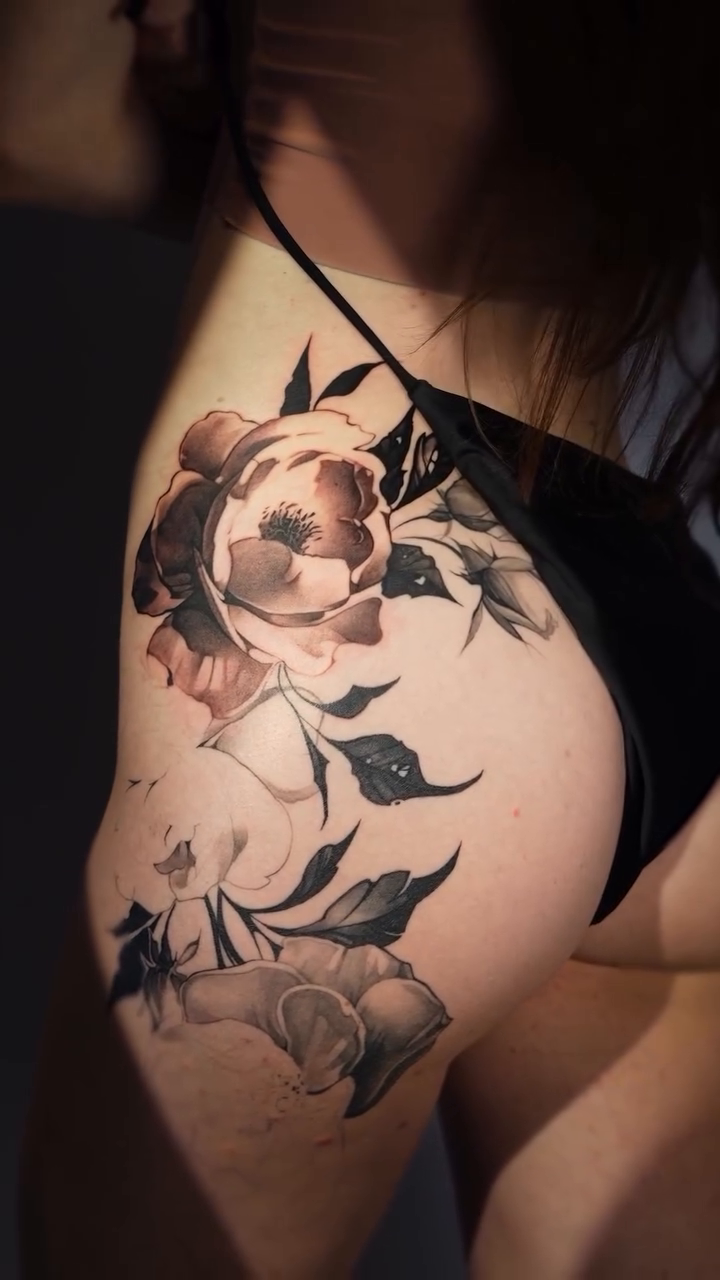 Tattoo by @a_ritova — realism, black_and_grey