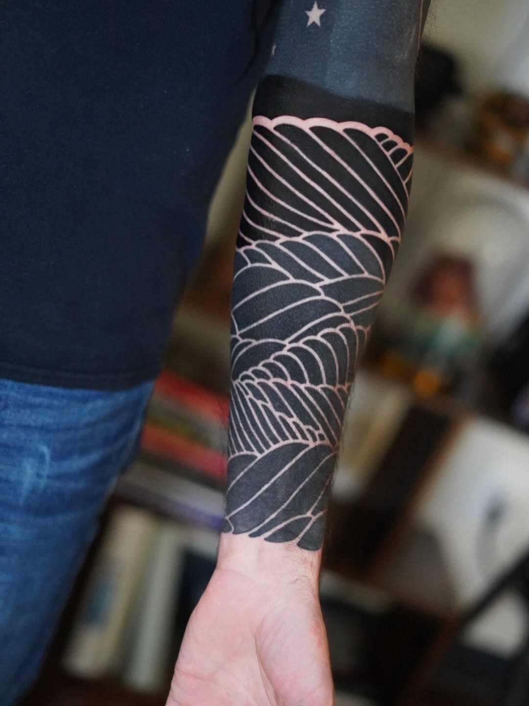 Tattoo by @julioferrerart — blackwork, ornamental