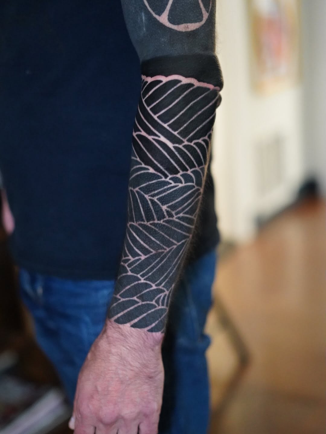 Tattoo by @julioferrerart — blackwork