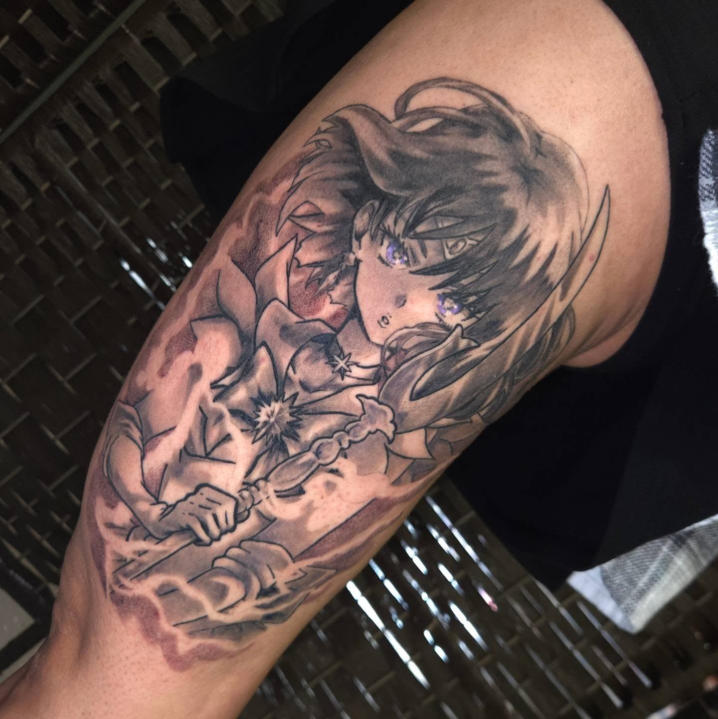Tattoo by @tattoosbynicmann — anime, realism