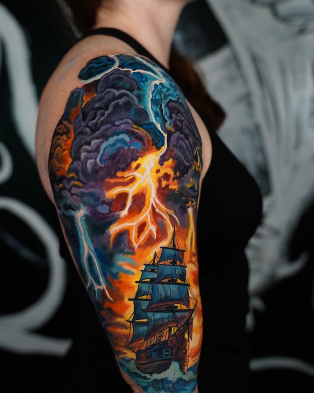 Tattoo by @rrsantander_art — realism, trash_polka