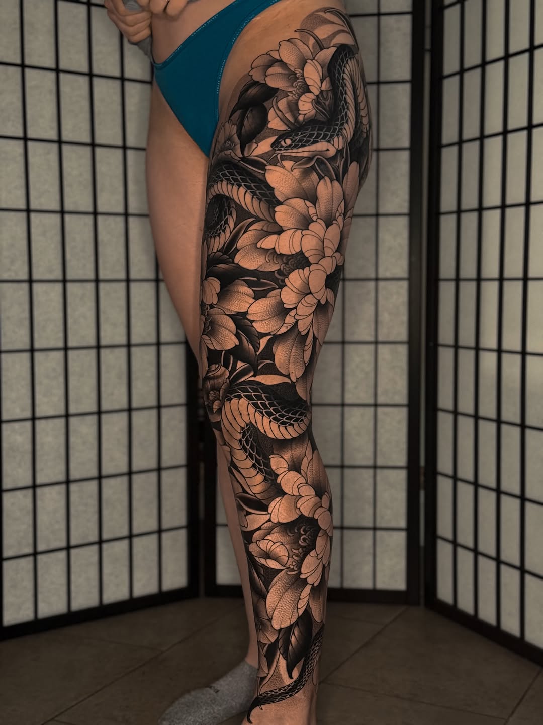 Tattoo by @devxruiz — japanese_irezumi, black_and_grey