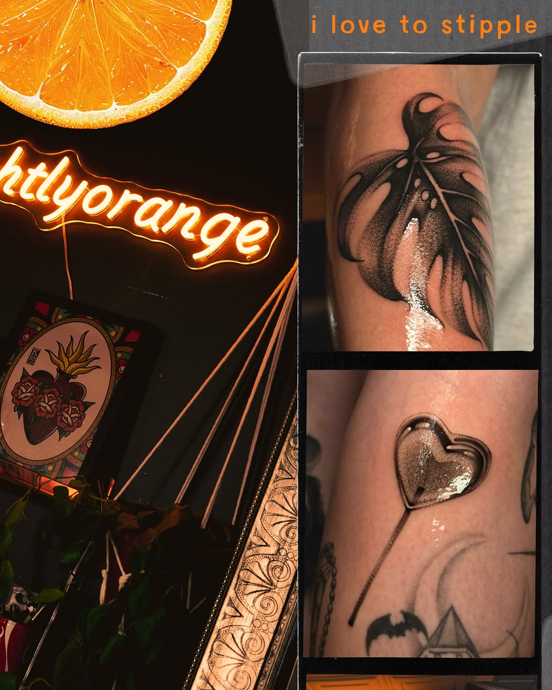 Tattoo by @slightlyorange — dotwork, black_and_grey