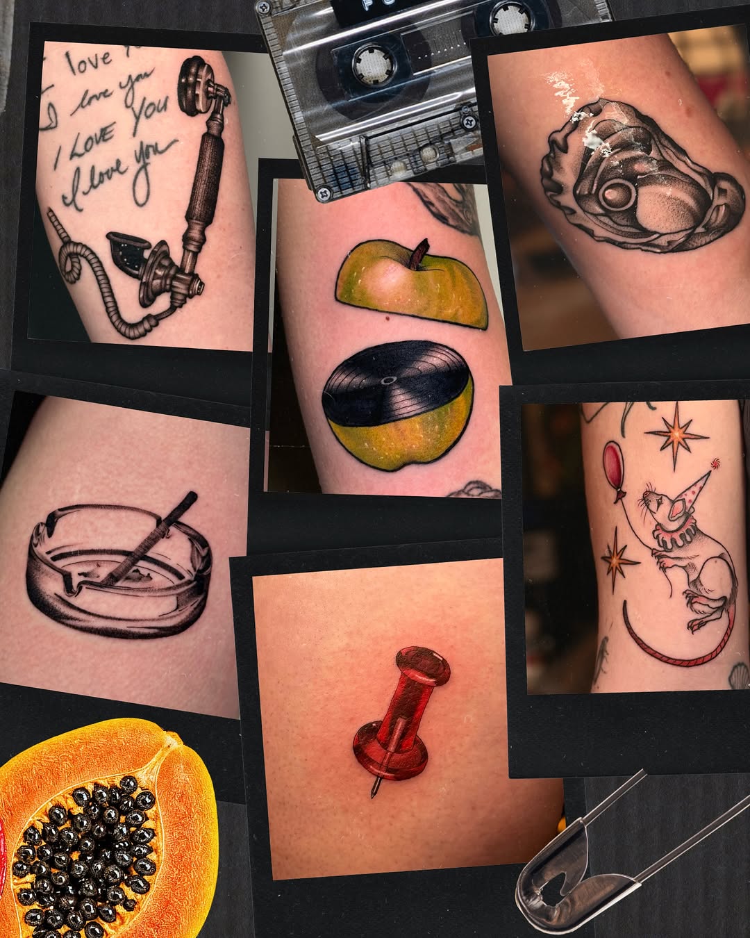 Tattoo by @slightlyorange — black_and_grey, realism