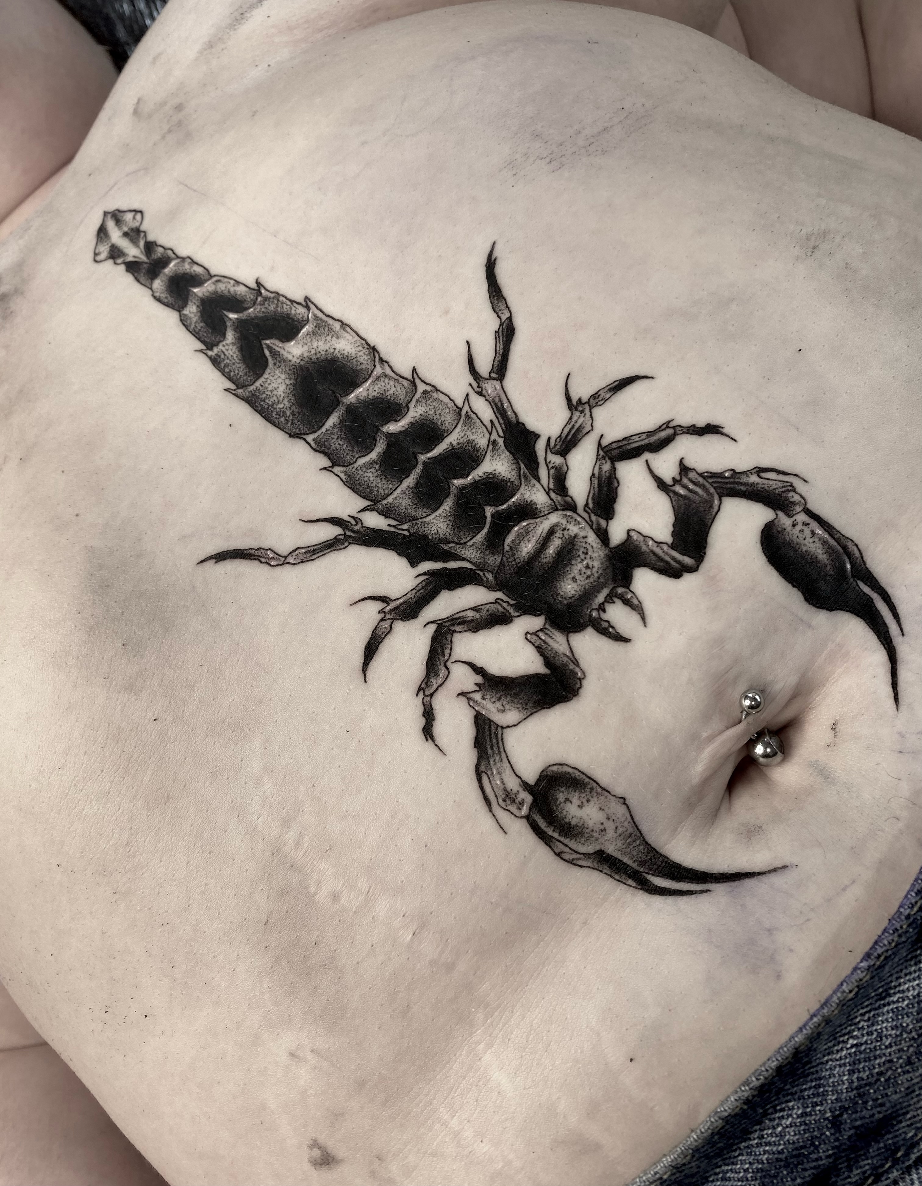 Tattoo by @annaxinks — black_and_grey