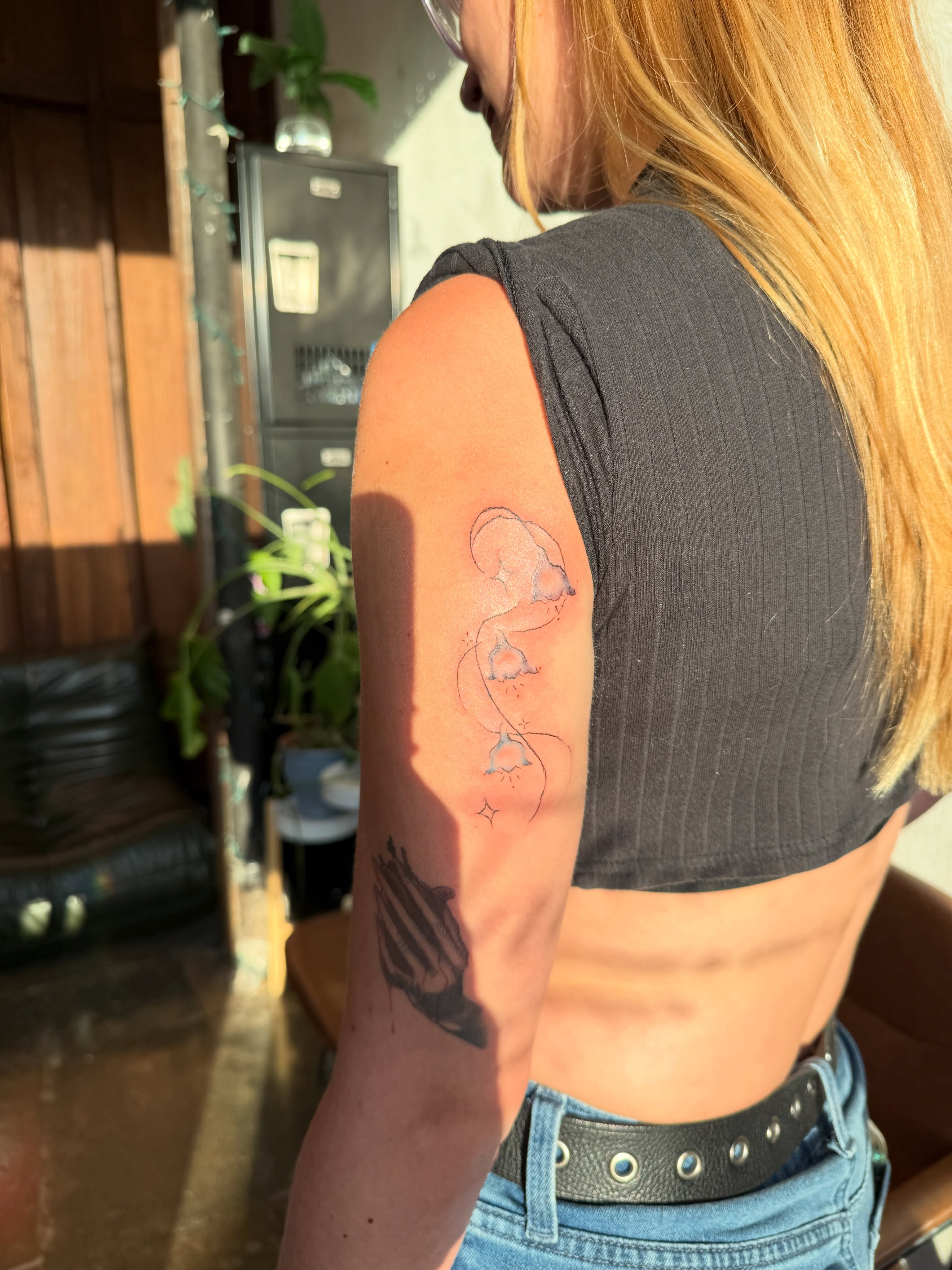 Jellyfish dotwork tattoo on the upper arm by nova ♡ˎˊ˗ tattoo apprentice