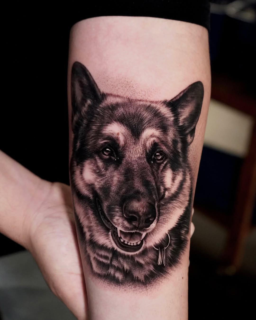 Tattoo by @anareyestattoos โ realism, black_and_grey