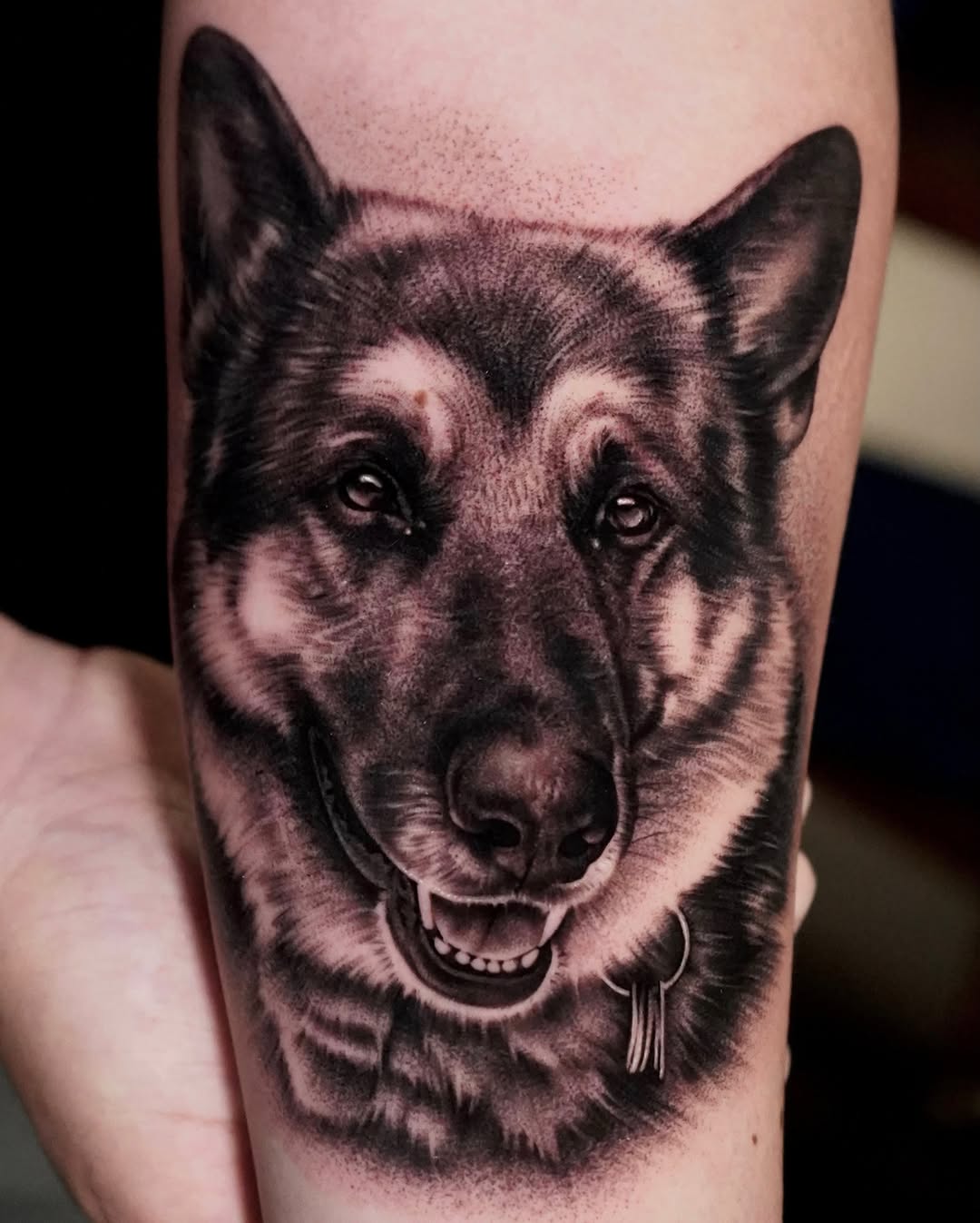 Tattoo by @anareyestattoos โ realism, black_and_grey