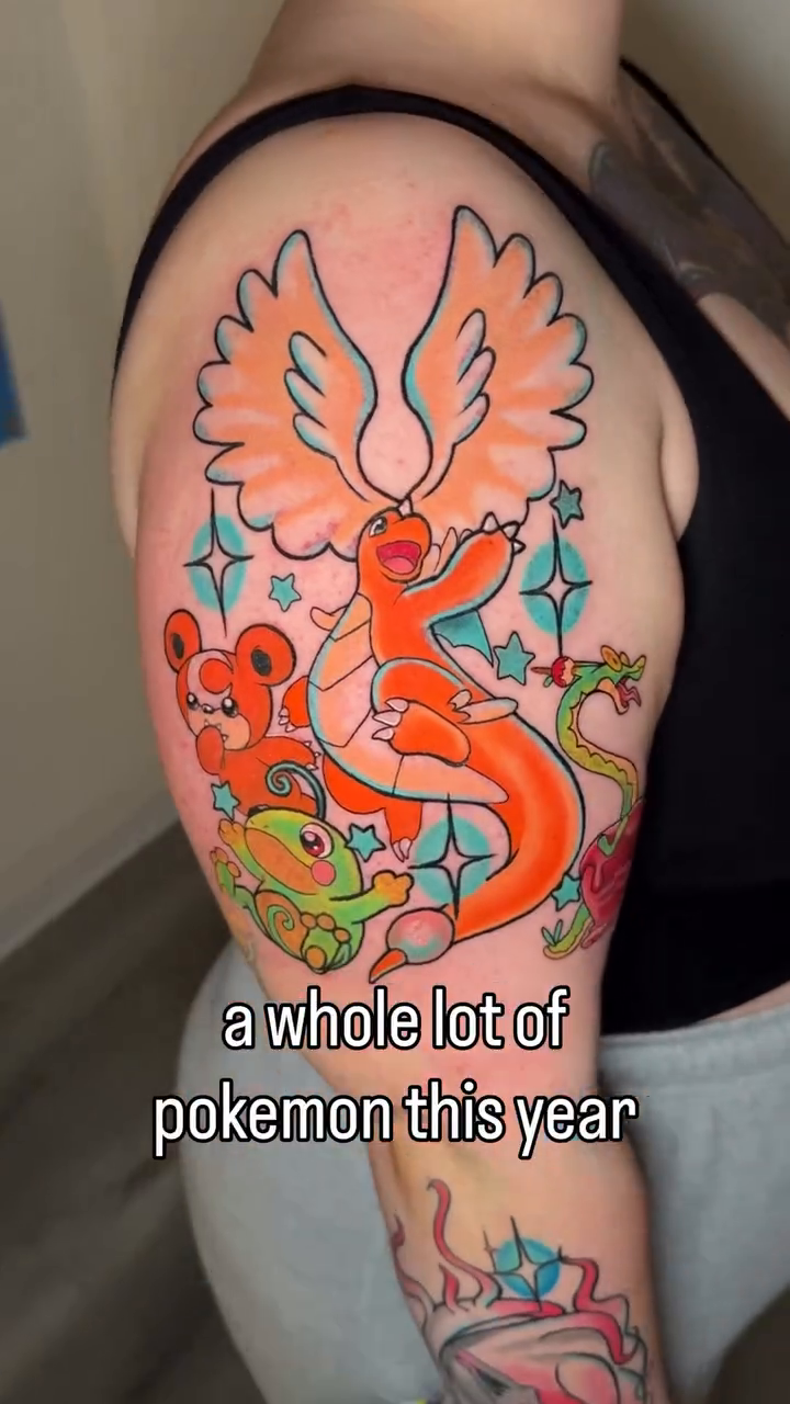 Pokemon characters anime tattoo by ⓒⓨⓡⓤⓢ