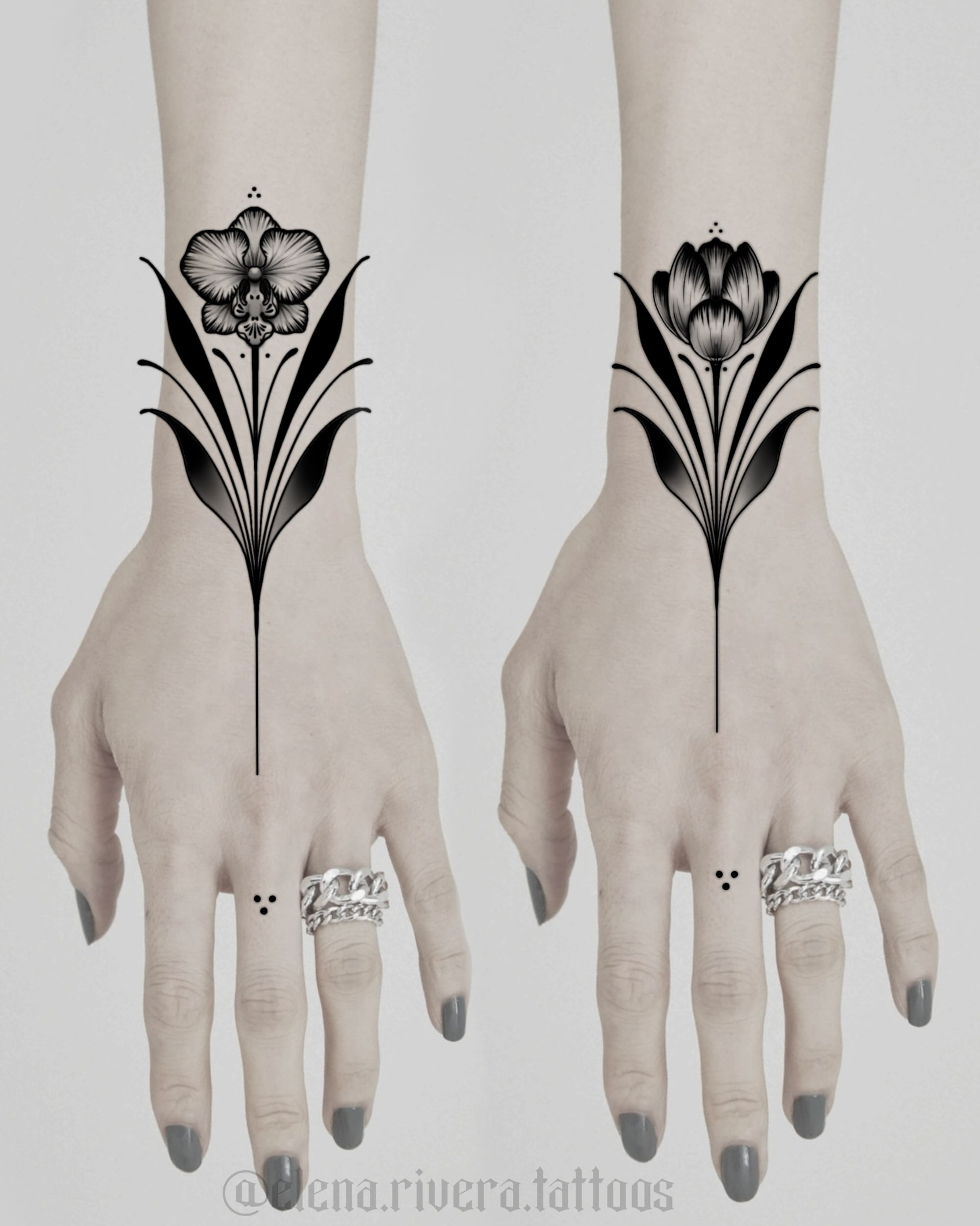 Tattoo by @elena.rivera.tattoos — black_and_grey